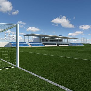 soccer field 3D model