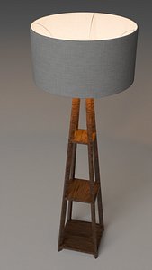 Corner standing lamp