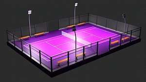 Tennis court A5 3D model