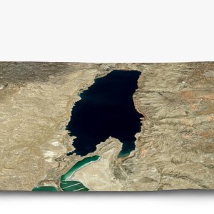 3D Dead Sea Jordan Rift Valley State of Palestine State of Israel