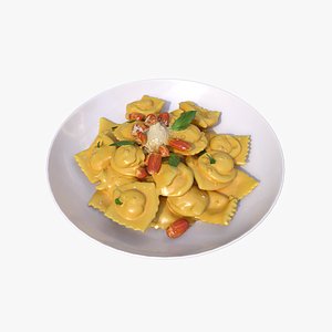 Pasta Ravioli 3D model