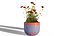 Flower Vase with Flowers 3D