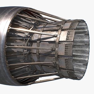 Jet engine with variable nozzle geometry