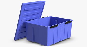 plastic locker box 3d model