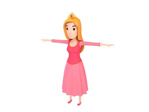 3D model girl character cartoon