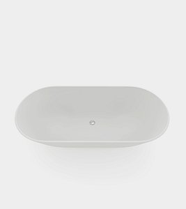 Freestanding round bathtub