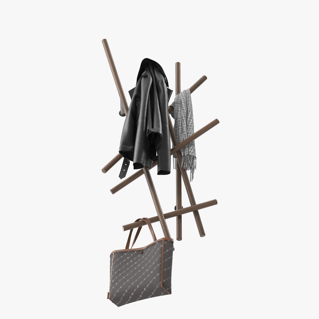 3D Porada Sketch Coat Rack - TurboSquid 1587493