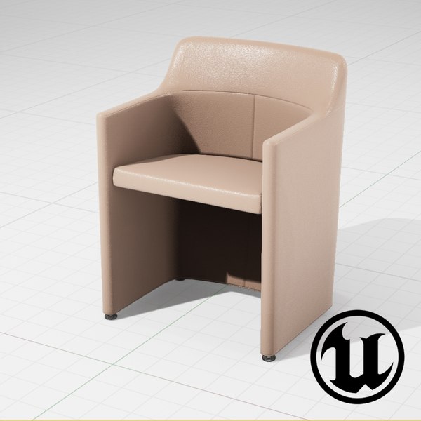 3d model unreal molteni lyz chair