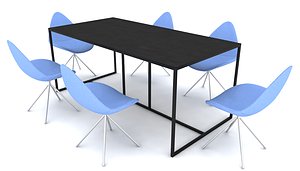 3d boconcept ottawa chairs table