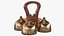 Brass Liturgical Bell 4 Tones Wood Handle