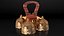Brass Liturgical Bell 4 Tones Wood Handle