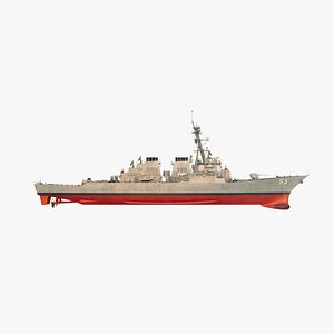 uss john paul jones 3D model