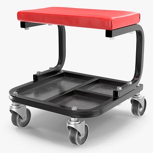 rolling mechanic seat 3D model