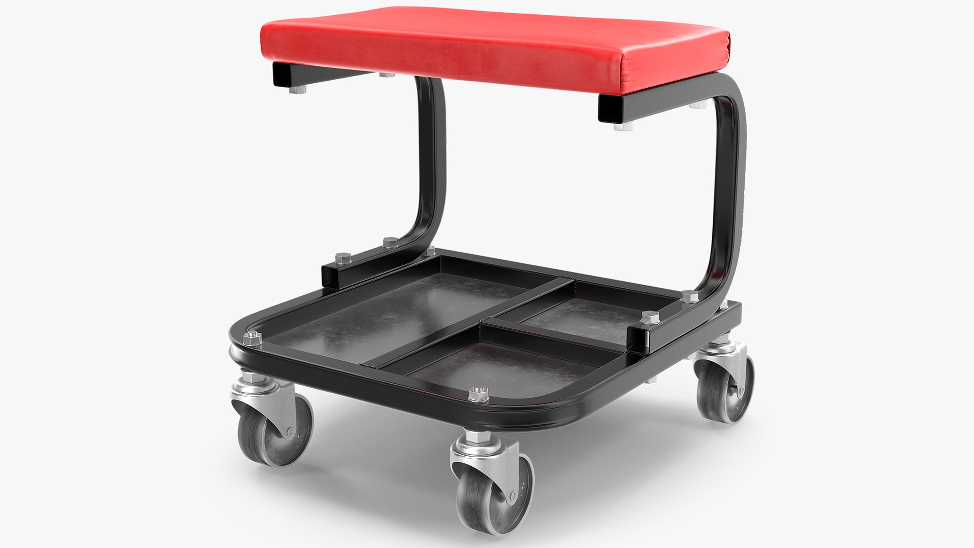 Rolling Mechanic Seat 3D model preview