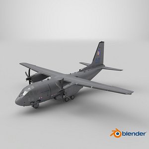 3D Alenia C-27J Spartan Italian model