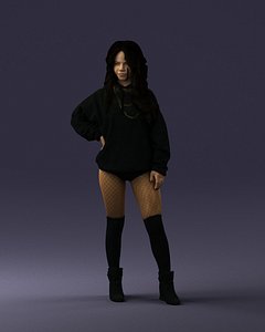 3D scanned human interiors model