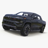 Black Chevrolet Silverado EV RST 2024 Simplified