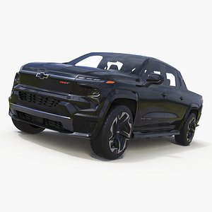 Black Chevrolet Silverado EV RST 2024 Simplified