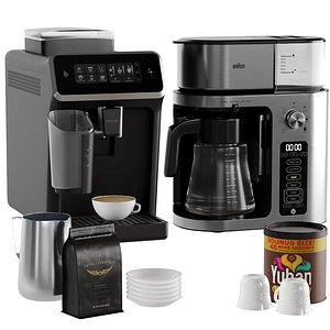 3D Coffee Makers Set 7 model