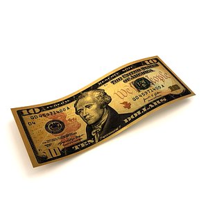3D 10 Dollars model