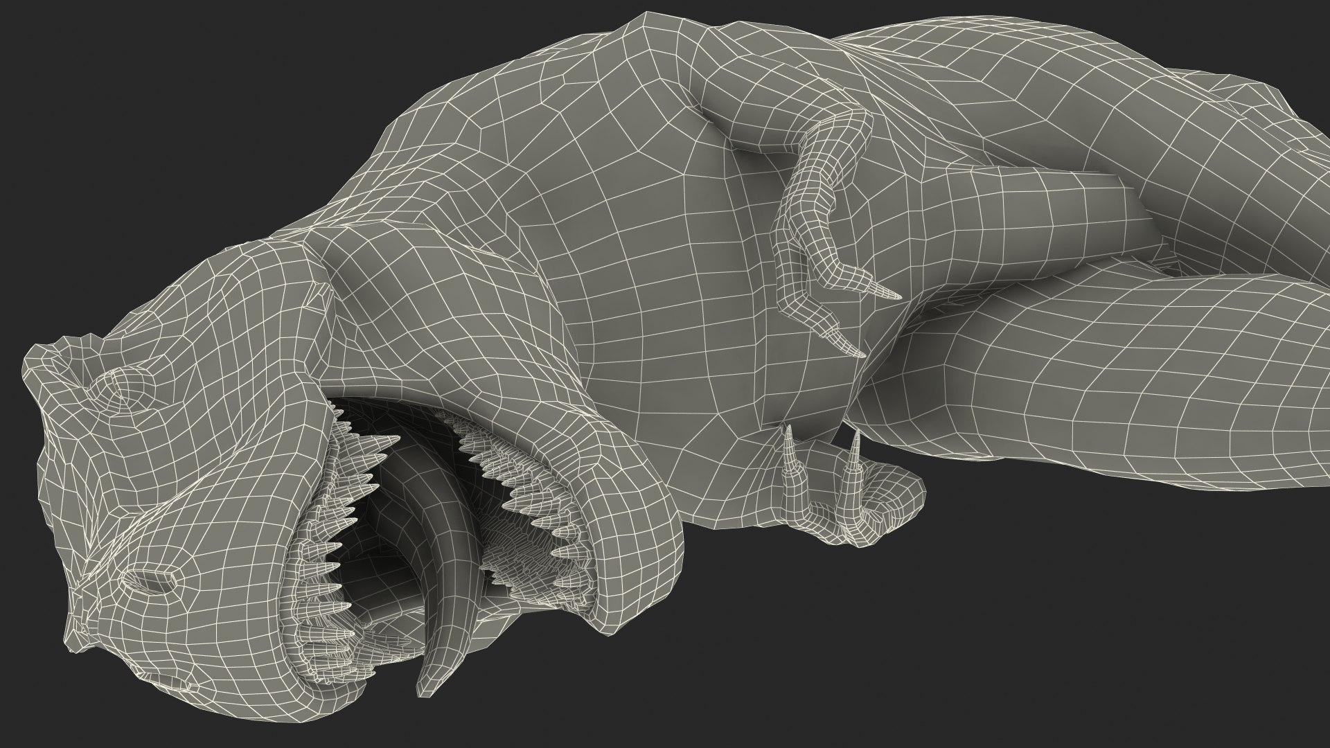 T Rex Sleep Pose 3D Model TurboSquid 2101374