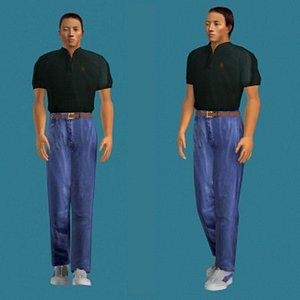 males 10 set 3d model