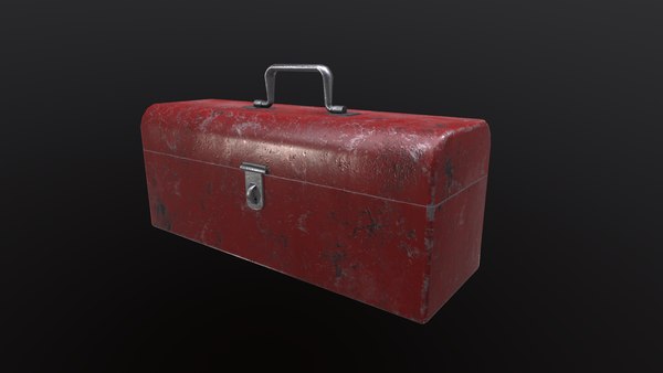 Old Red Toolbox 3D model - TurboSquid 1751373