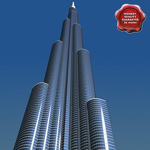 3ds max burj dubai tower