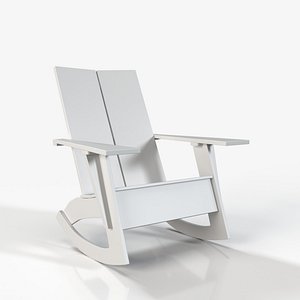 Modern Adirondack Rocking Chair PBR
