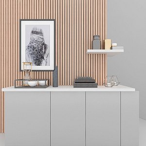 Corner Shelf with Houseware model