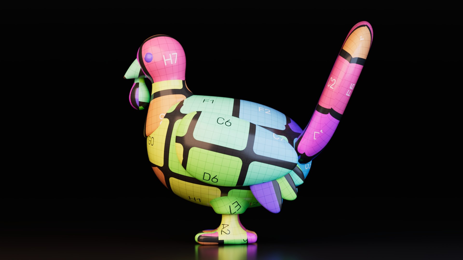 Free Thanksgiving Turkey With Pumpkin 3D Model - TurboSquid 2491925