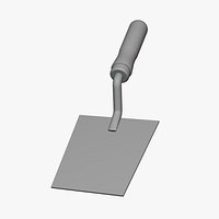 Pointing Trowel - Geometry Only No Textures No Materials
