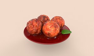 asia food braised pork 3D model