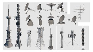 Antennas Set 3D