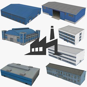 Industrial Buildings Collection 3D model