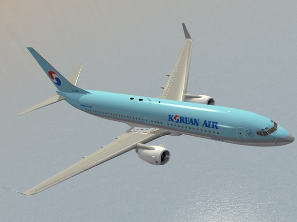 ボーイング737-800大韓航空3Dモデル - TurboSquid 186796