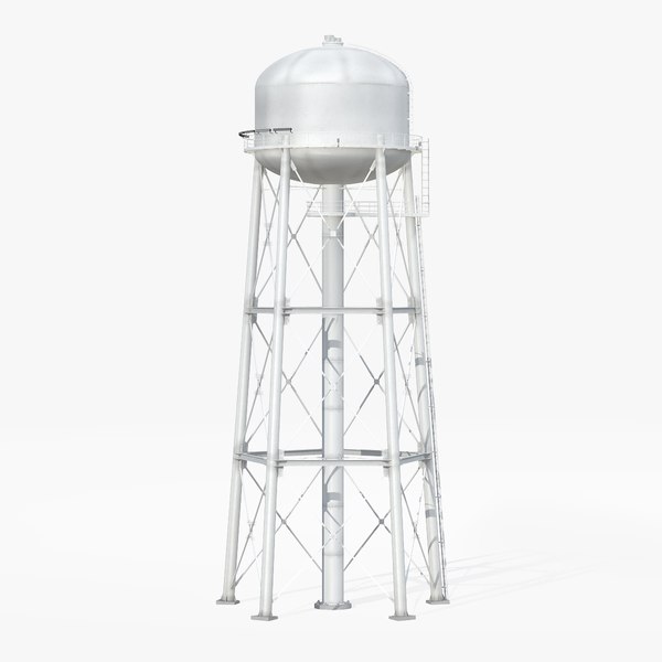 water storage tower 3D