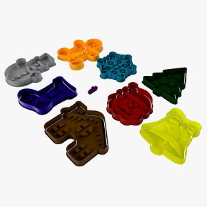 3D Cookie cutters Christmas and New year