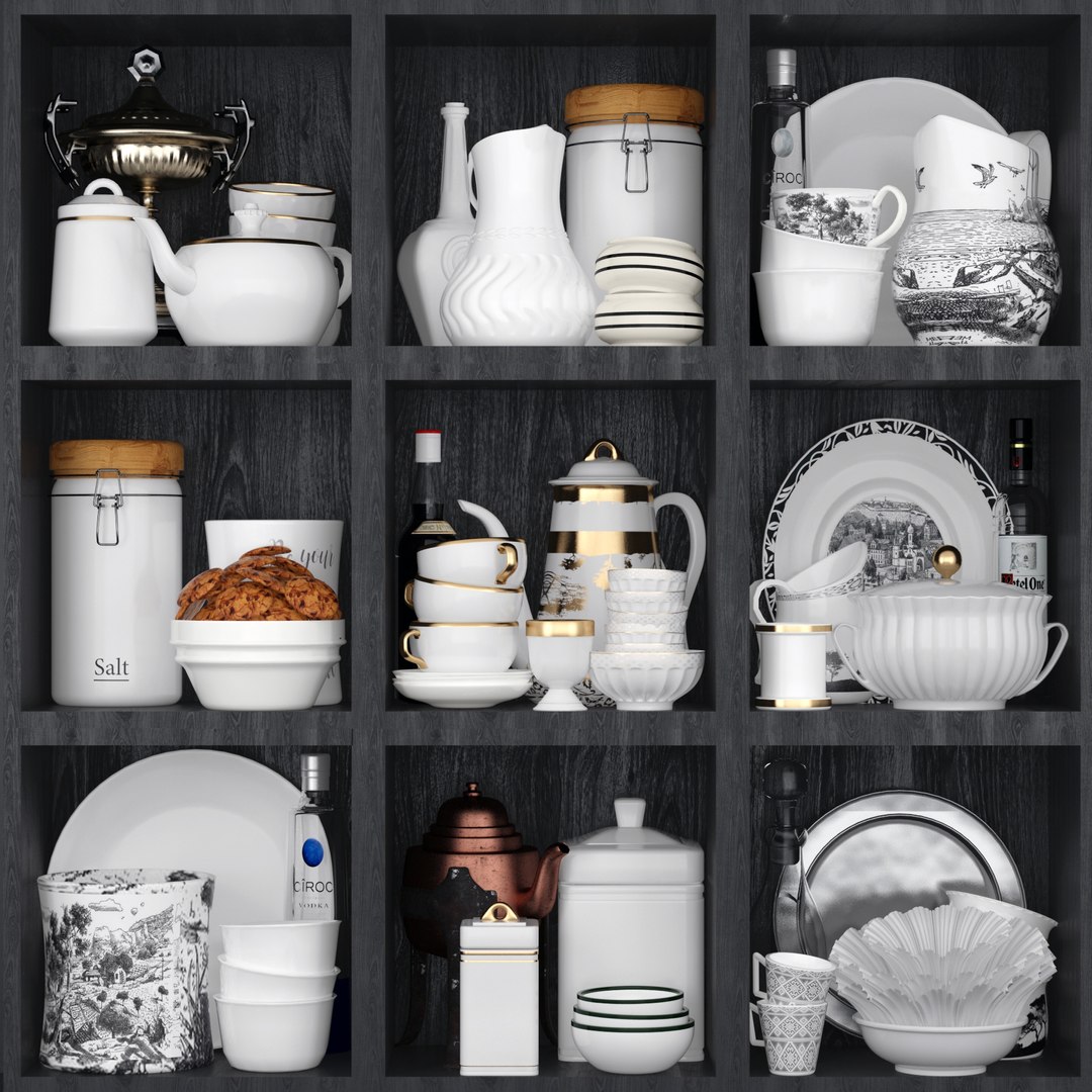 3D model decor rack kitchen - TurboSquid 1271742