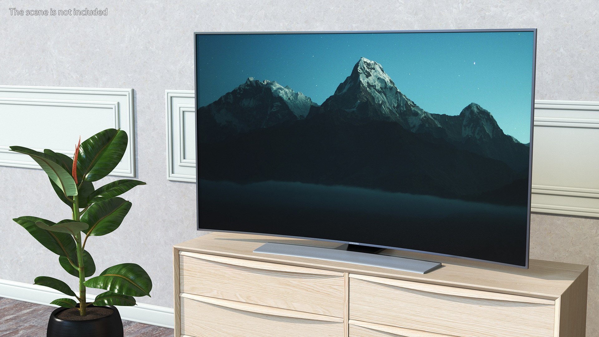 Curved LED Tv Samsung 3D Model - TurboSquid 2220557