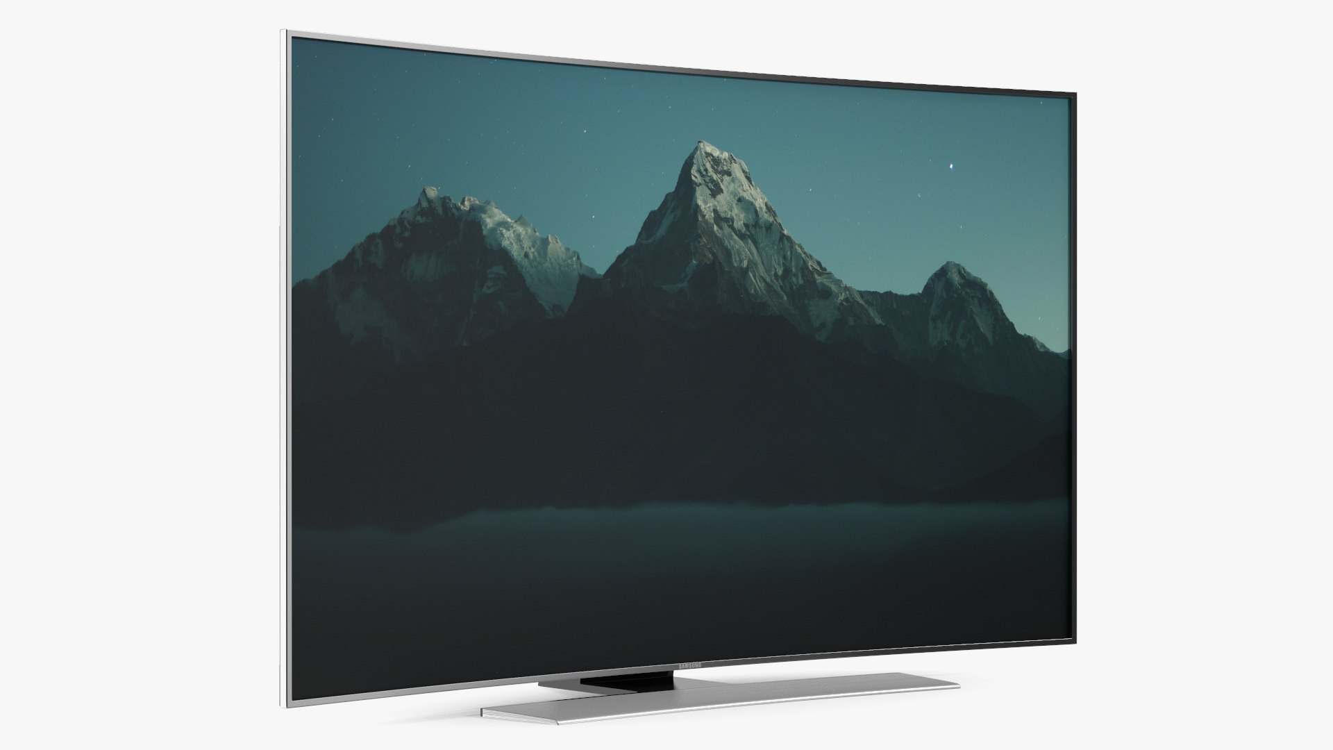 Curved LED Tv Samsung 3D model preview