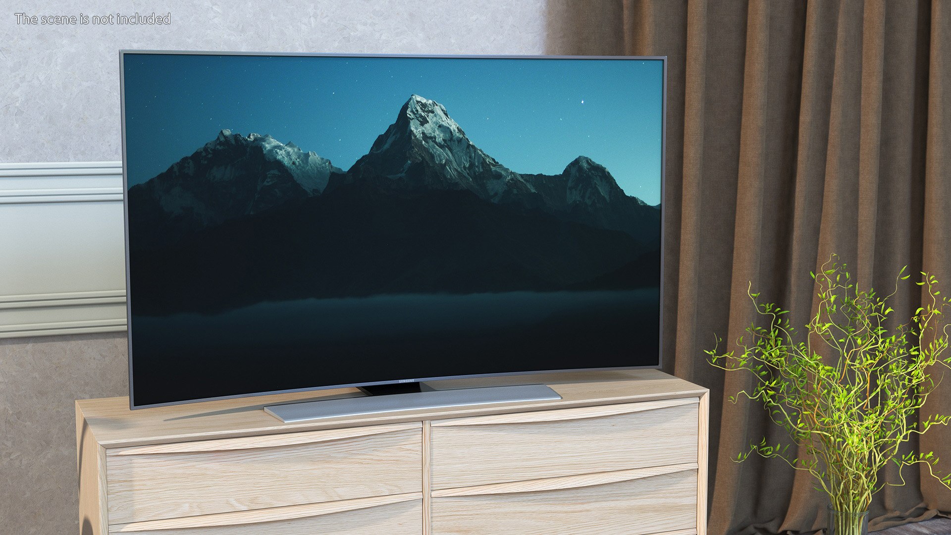 Curved LED Tv Samsung 3D Model - TurboSquid 2220557