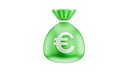 Coin Euro Money Bag Icon