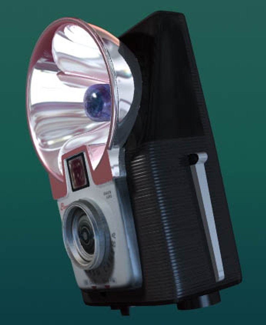 kodak brownie starflash camera 3d model