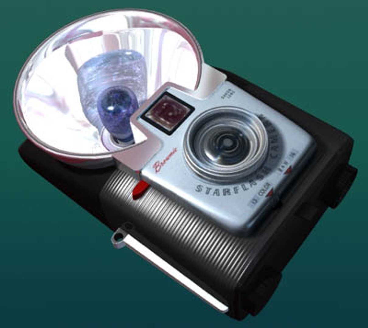 kodak brownie starflash camera 3d model