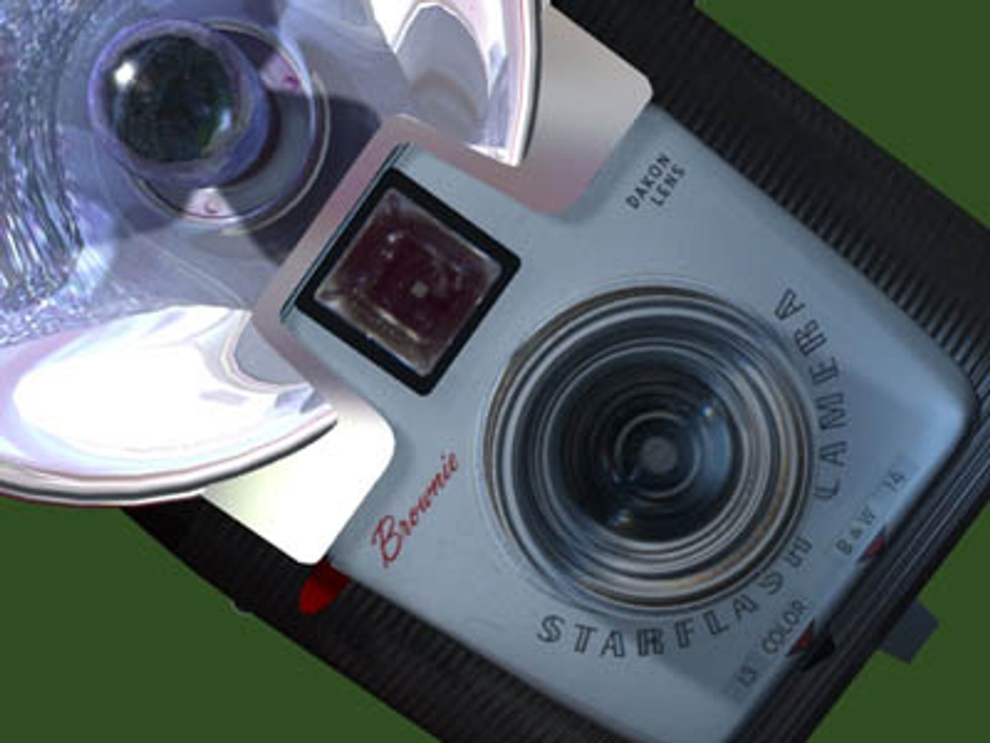 kodak brownie starflash camera 3d model