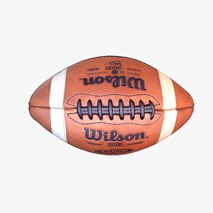 3D Rugby ball low poly 3D model