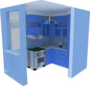 kitchen set 3D model