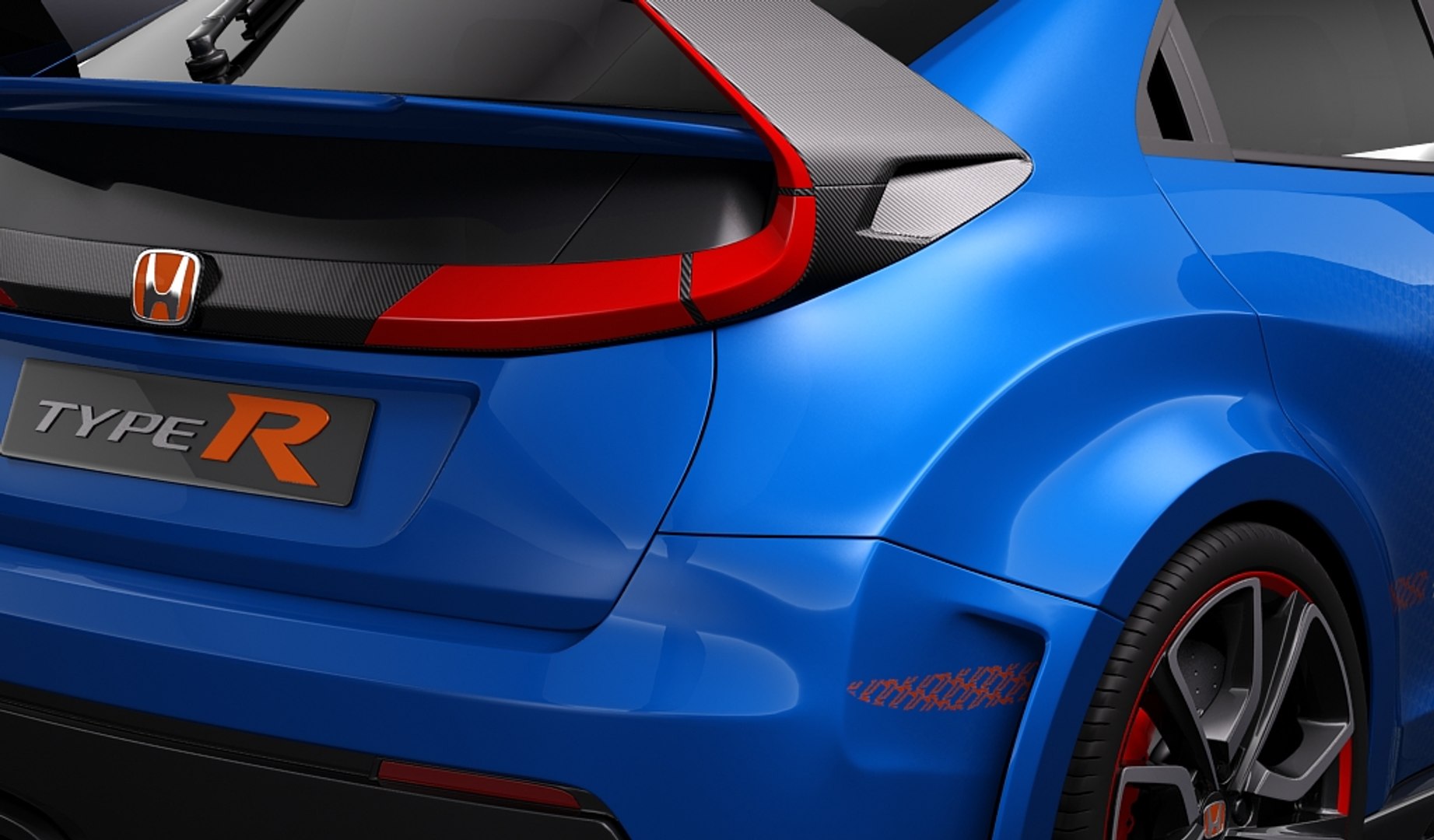 Honda Civic Type R 3d Model