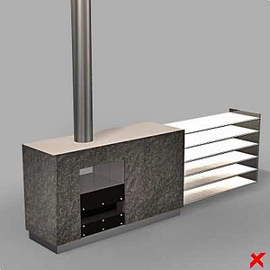 fireplace 3d max